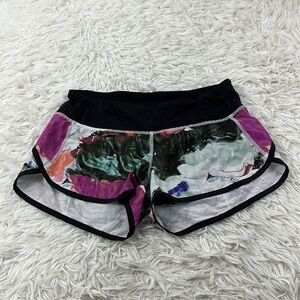 Lululemon Run: Speed Short *4-way Stretch Pigment Wave Multi / Black